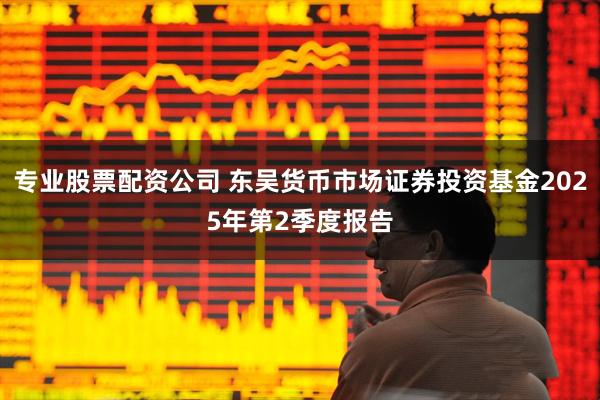 专业股票配资公司 东吴货币市场证券投资基金2025年第2季度报告